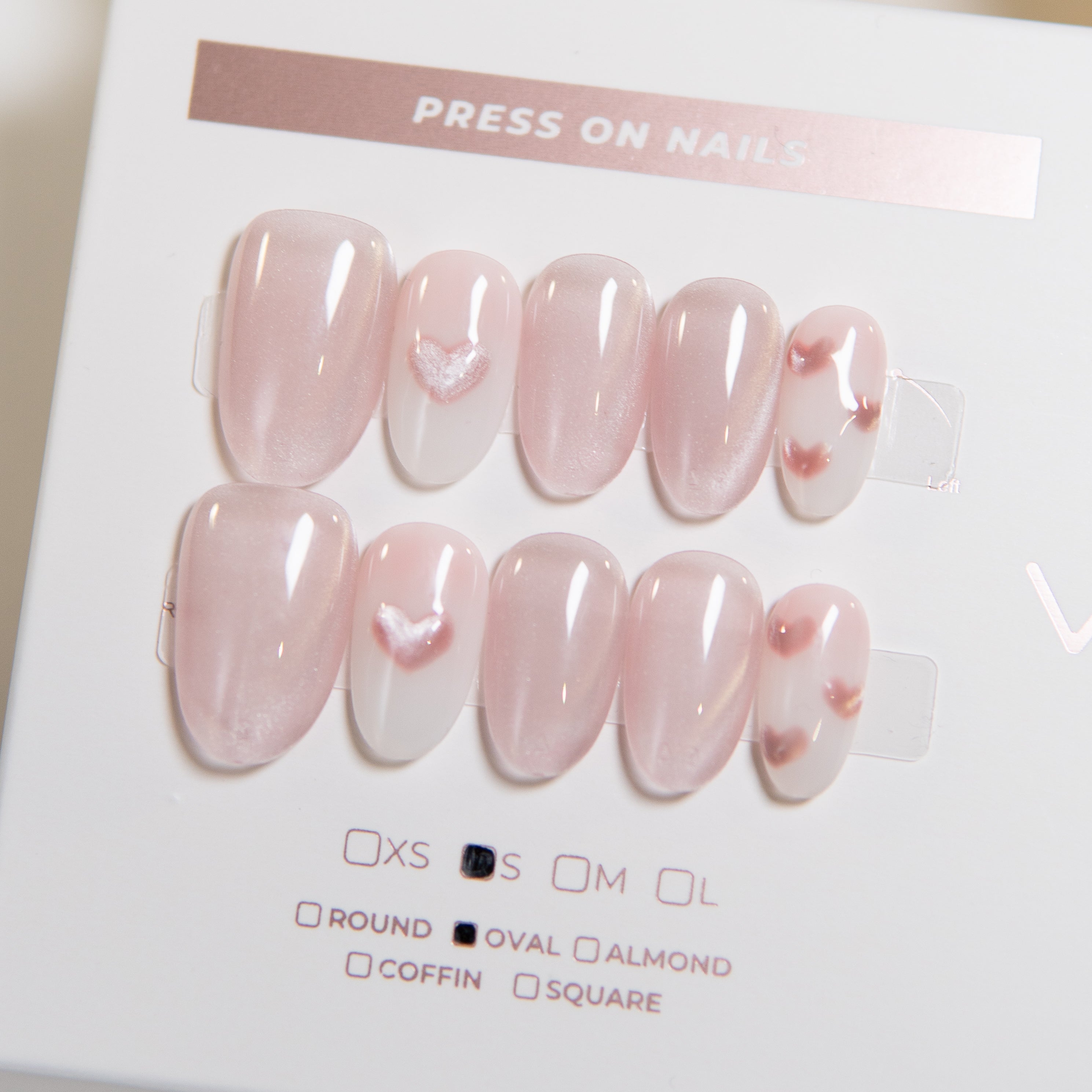 Pink Cutie Heart Cat-eyes